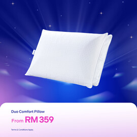Dunlopillo Duo Comfort Natural Latex Microfibre Filling Pillow 